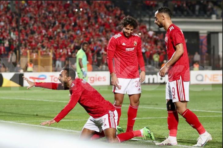 احتفال كهربا بهدفه أمام الهلال